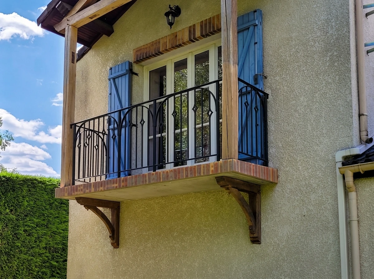 Porte double en fer forgé